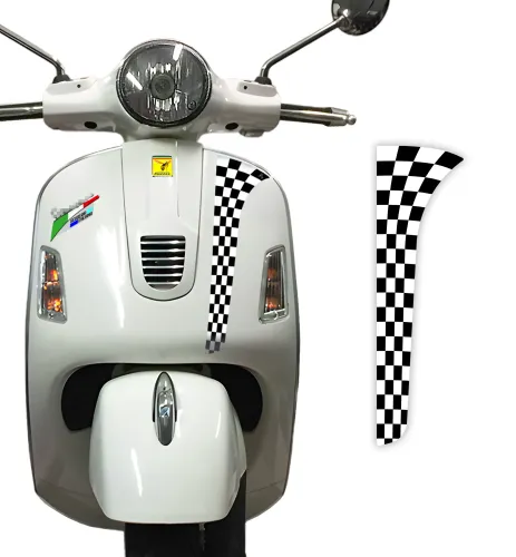 Front Stripe Checkered Design for Vespa GTS GTV Decal