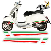 Side Stripes for Vespa GTS GTV Tricolore with Italian Flag